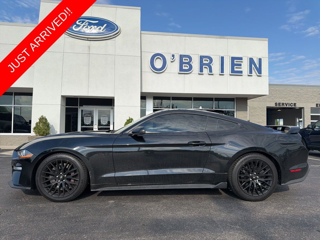 Black 2021 Ford Mustang GT Premium Coupe RWD Coupe Rear-Wheel Drive