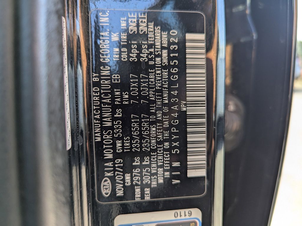 used 2020 Kia Sorento car, priced at $9,893