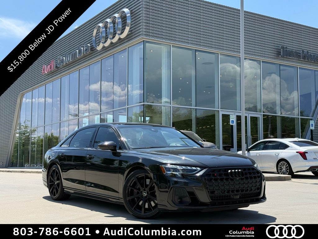Vesuvius Gray Metallic 2023 Audi S8 Sedan All-Wheel Drive 8-Speed Automatic