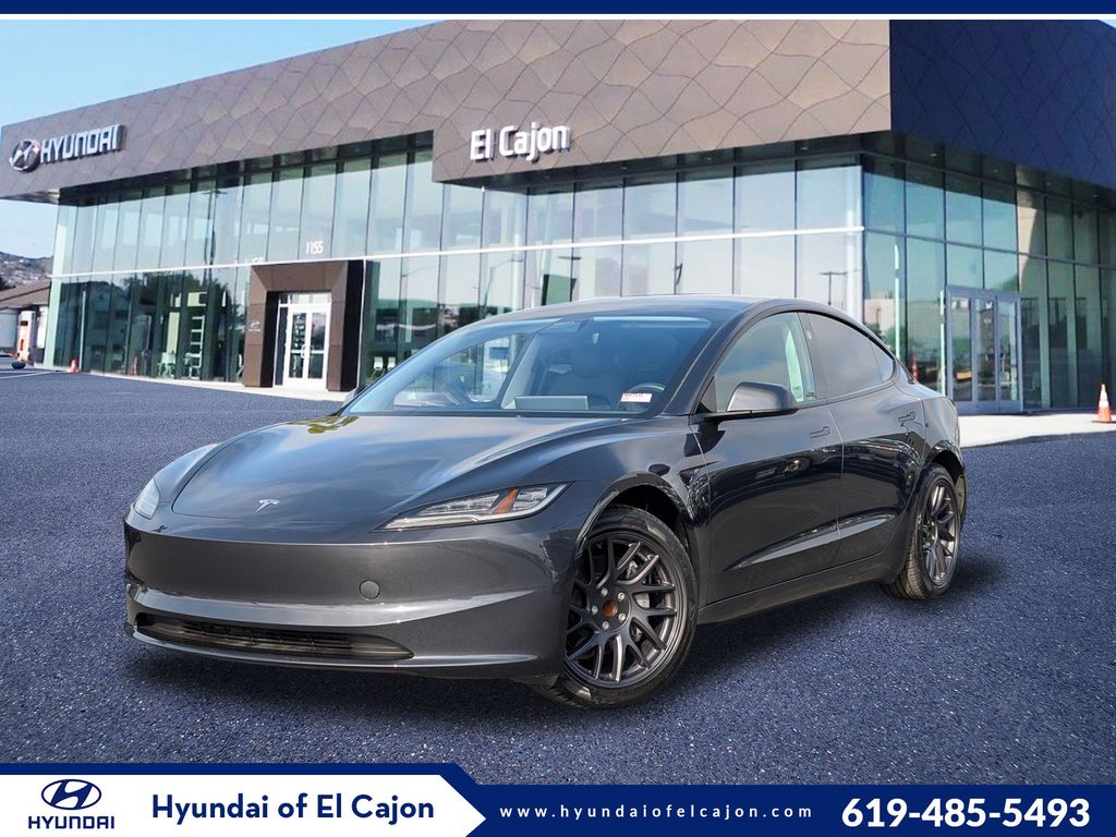 Stealth Gray 2024 Tesla Model 3 RWD Sedan Rear-Wheel Drive 1-Speed Automatic
