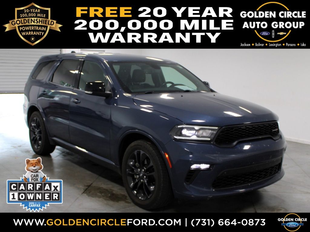 Reactor Blue Pearlcoat 2021 Dodge Durango SUV / Crossover Rear-Wheel Drive 8-Speed Automatic