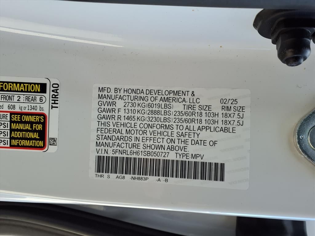 2025 Honda Odyssey EX-L  at Joe Myers Mazda Kia
