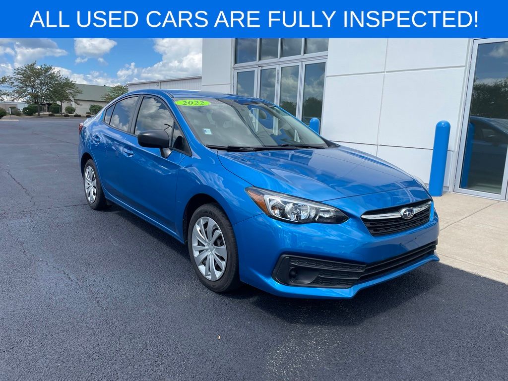 Ocean Blue Pearl 2022 Subaru Impreza Sedan All-Wheel Drive Continuously Variable Transmission