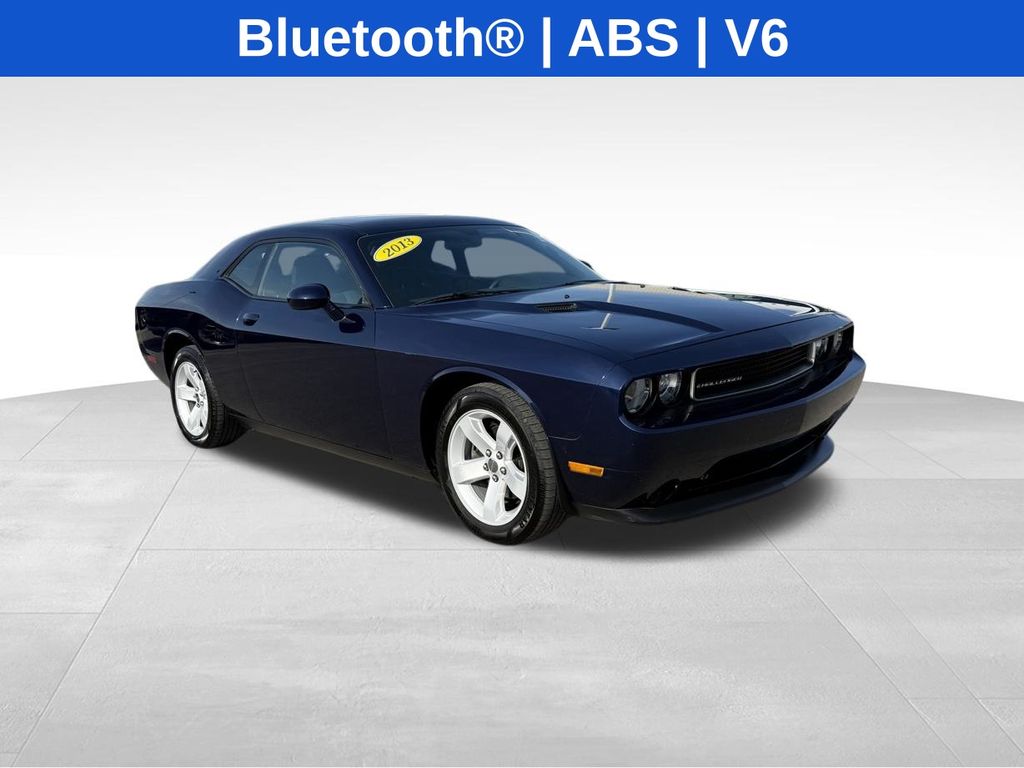 Jazz Blue Pearlcoat 2013 Dodge Challenger SXT RWD Coupe Rear-Wheel Drive 5-Speed Automatic