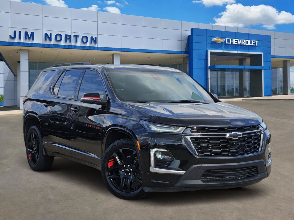 Mosaic Black Metallic 2023 Chevrolet Traverse SUV / Crossover Four-Wheel Drive 9-Speed Automatic