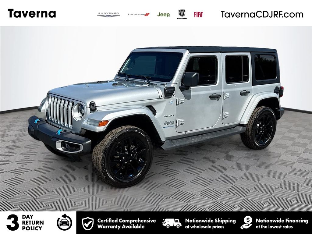 Silver 2023 Jeep Wrangler 4xe SUV / Crossover Four-Wheel Drive Automatic