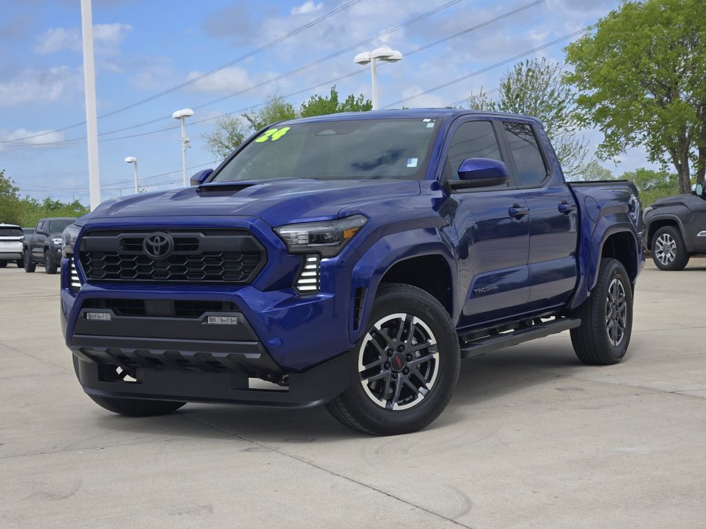 Blue Crush Metallic 2024 Toyota Tacoma TRD Sport Double Cab RWD Pickup Truck 4X2 8-Speed Automatic