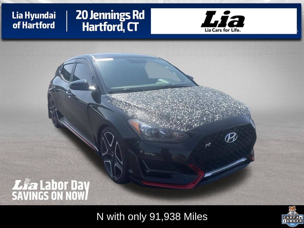 Ultra Black 2020 Hyundai Veloster N Coupe Front-Wheel Drive 6-Speed Manual
