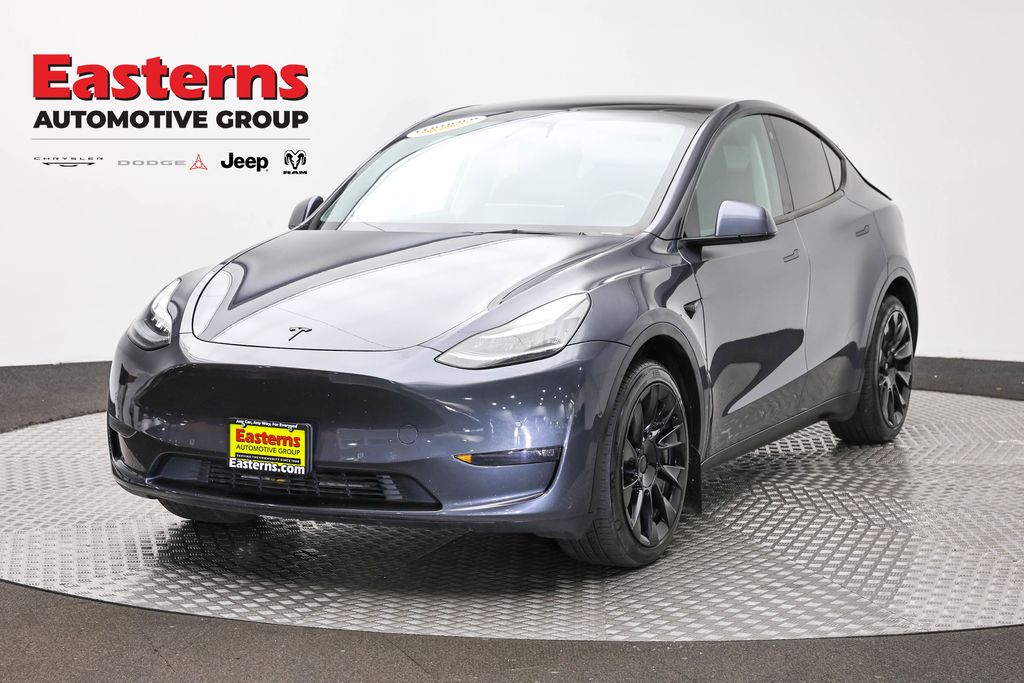 Gray 2021 Tesla Model Y SUV / Crossover All-Wheel Drive 1-Speed Automatic