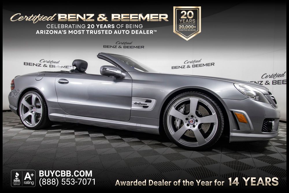 Palladium Silver Metallic 2011 Mercedes-Benz SL-Class Convertible Rear-Wheel Drive 7-Speed Automatic