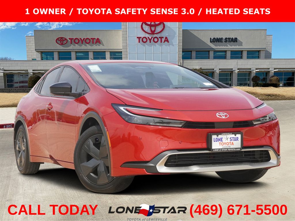 Supersonic Red 2025 Toyota Prius Plug-In Hybrid SE FWD Hatchback Front-Wheel Drive Continuously Variable Transmission