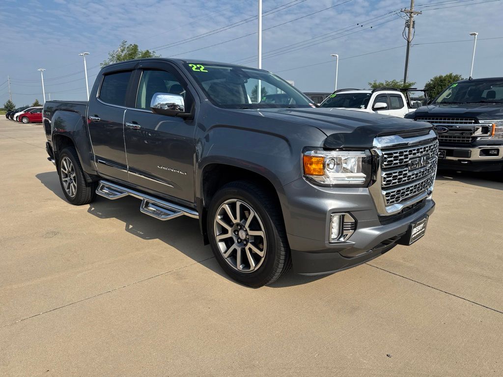 Gray 2022 GMC Canyon Pickup Truck Four-Wheel Drive 8-Speed Automatic