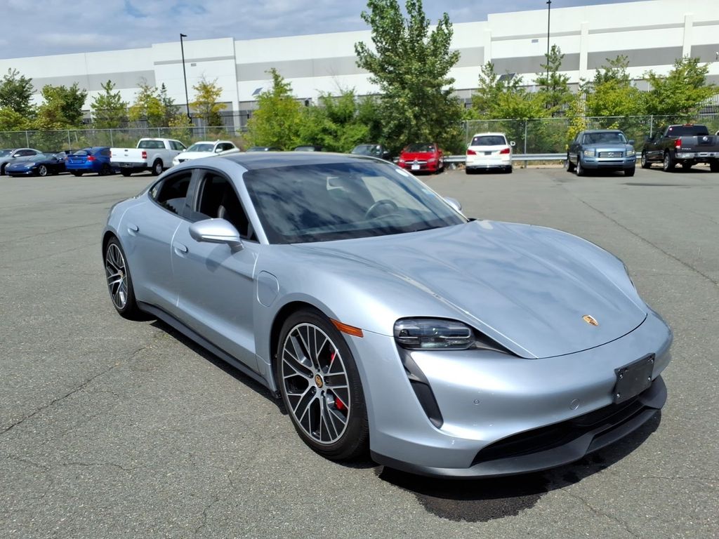 Dolomite Silver Metallic 2023 Porsche Taycan Sedan All-Wheel Drive 2-Speed Automatic