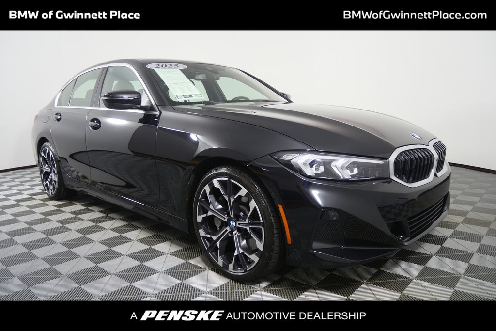 Black Sapphire Metallic 2025 BMW 3 Series Sedan Rear-Wheel Drive 8-Speed Automatic