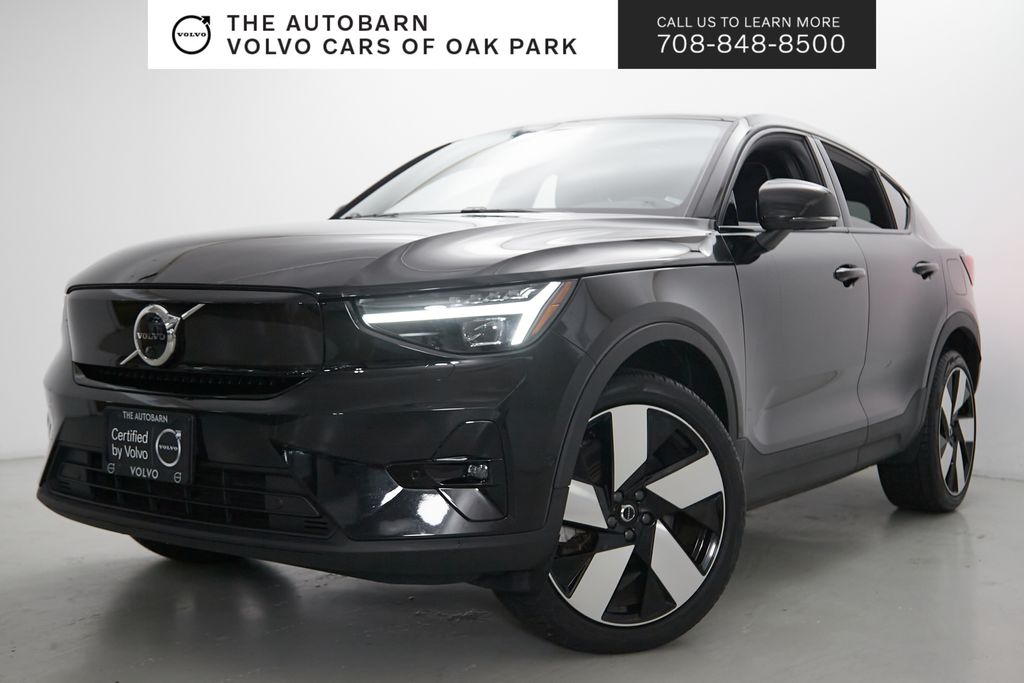 Onyx Black Metallic 2023 Volvo C40 Recharge Twin Ultimate eAWD SUV / Crossover All-Wheel Drive 1-Speed Automatic