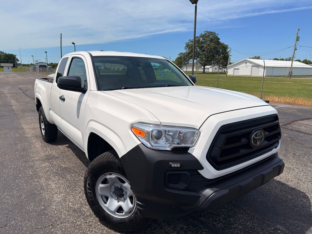 White 2022 Toyota Tacoma Pickup Truck Four-Wheel Drive 6-Speed Automatic
