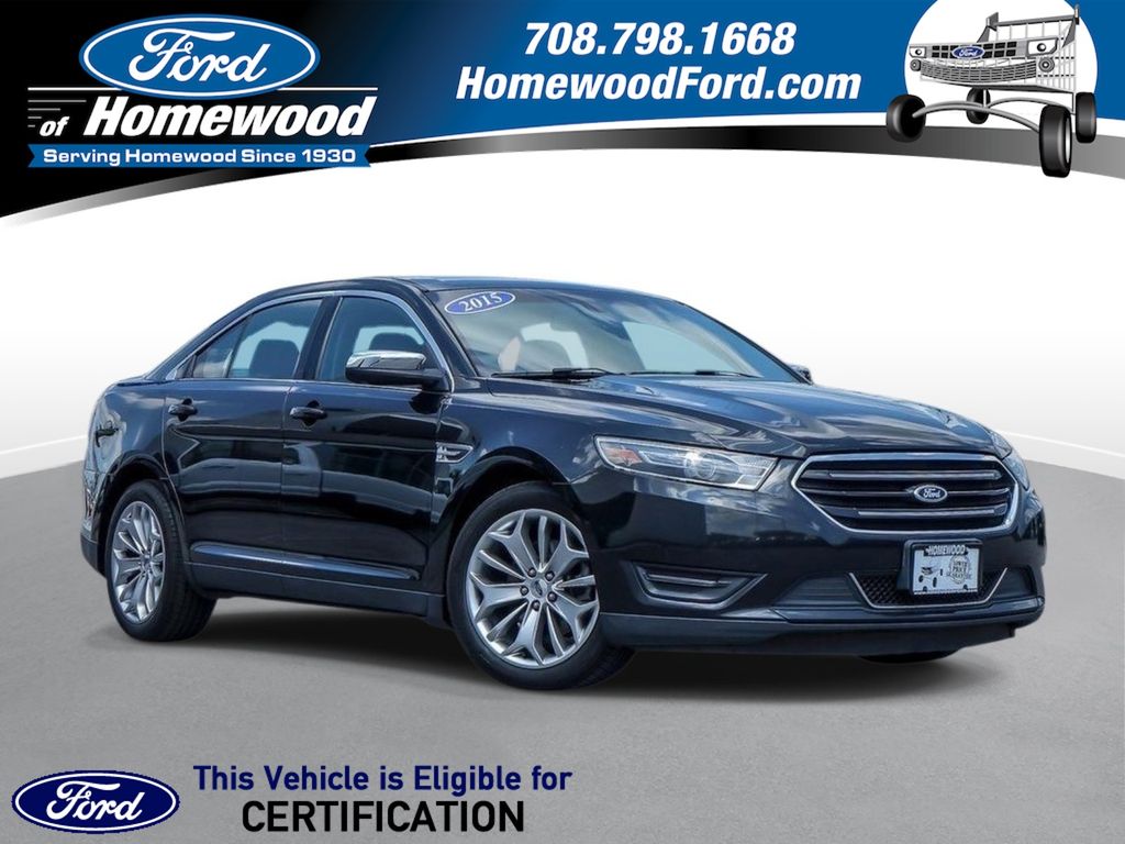 Tuxedo Black Metallic 2015 Ford Taurus Sedan Front-Wheel Drive 6-Speed Automatic