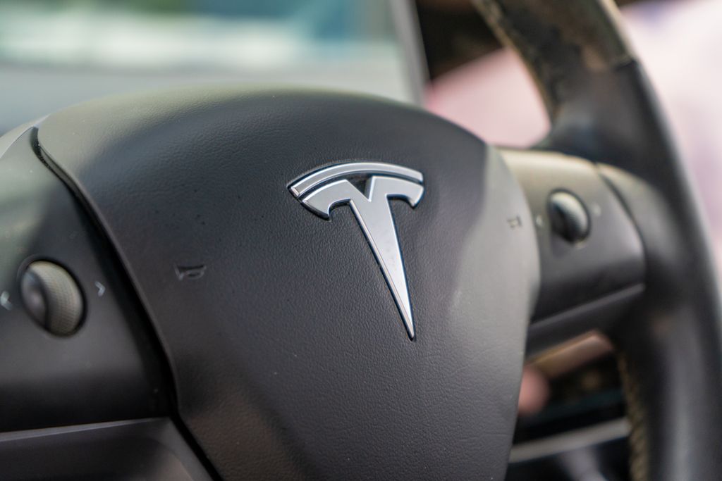 2020 Tesla Model 3 Standard Range Plus White at Genesis of Spring