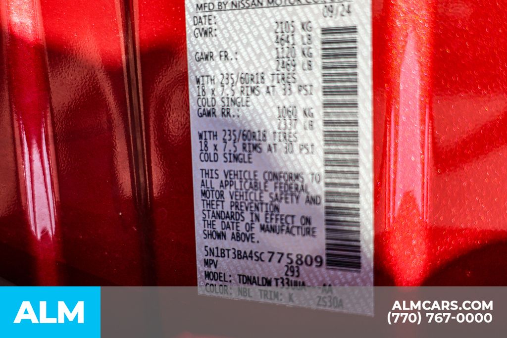 Used 2025 Red Nissan SV / MT Certified image 59