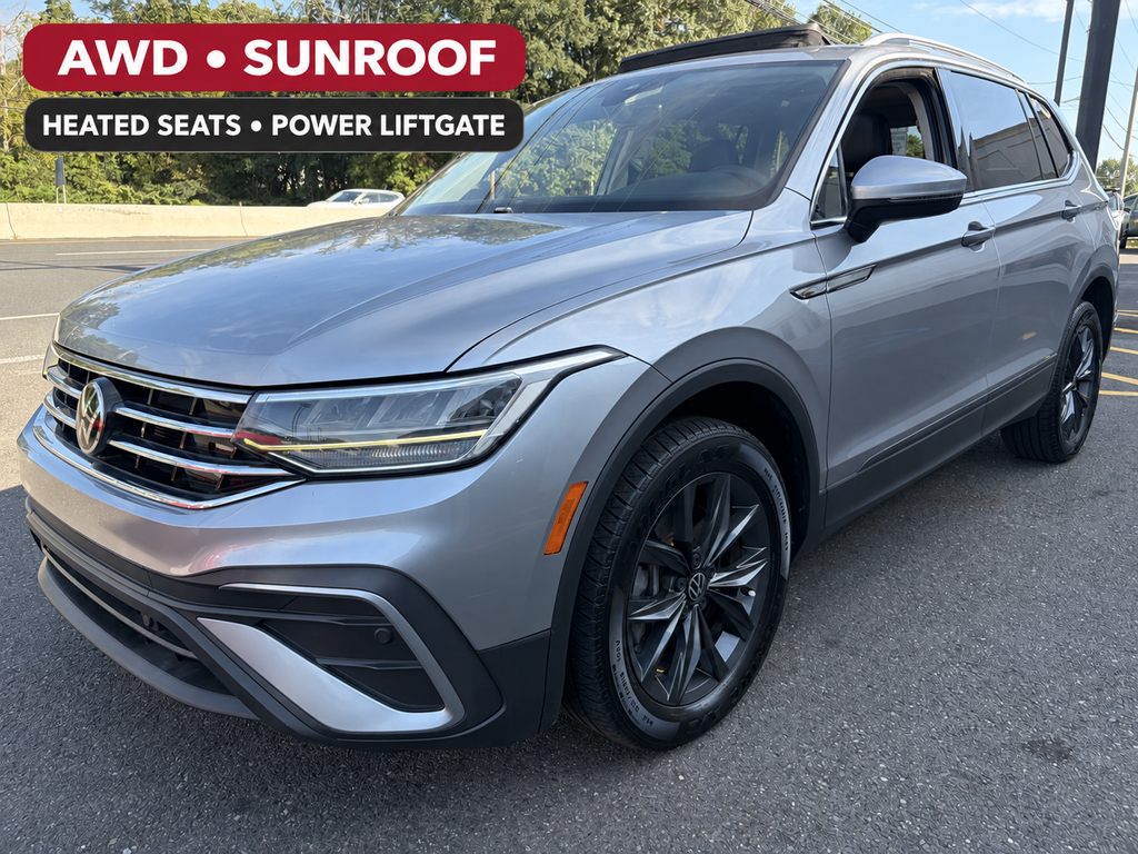 Silver Metallic 2022 Volkswagen Tiguan SUV / Crossover All-Wheel Drive 8-Speed Automatic