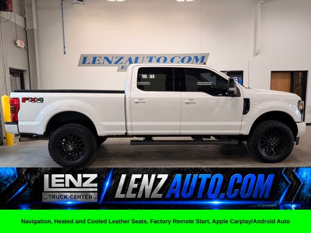 White Platinum Metallic Tri-Coat 2019 Ford F-250 Super Duty Pickup Truck Four-Wheel Drive 6-Speed Automatic
