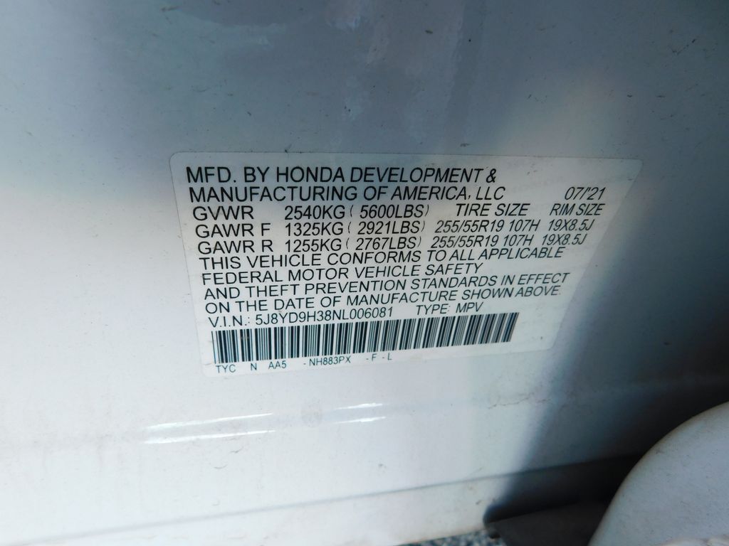 2022 Acura MDX Base 9