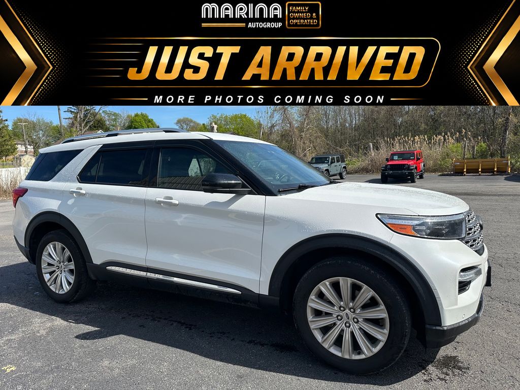 Oxford White 2020 Ford Explorer SUV / Crossover All-Wheel Drive Automatic