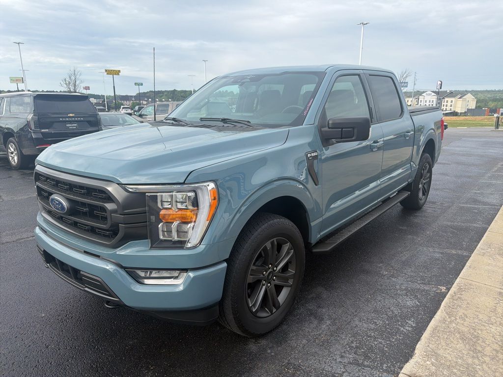Area 51 Blue 2023 Ford F-150 XLT SuperCrew 4WD Pickup Truck Four-Wheel Drive Automatic