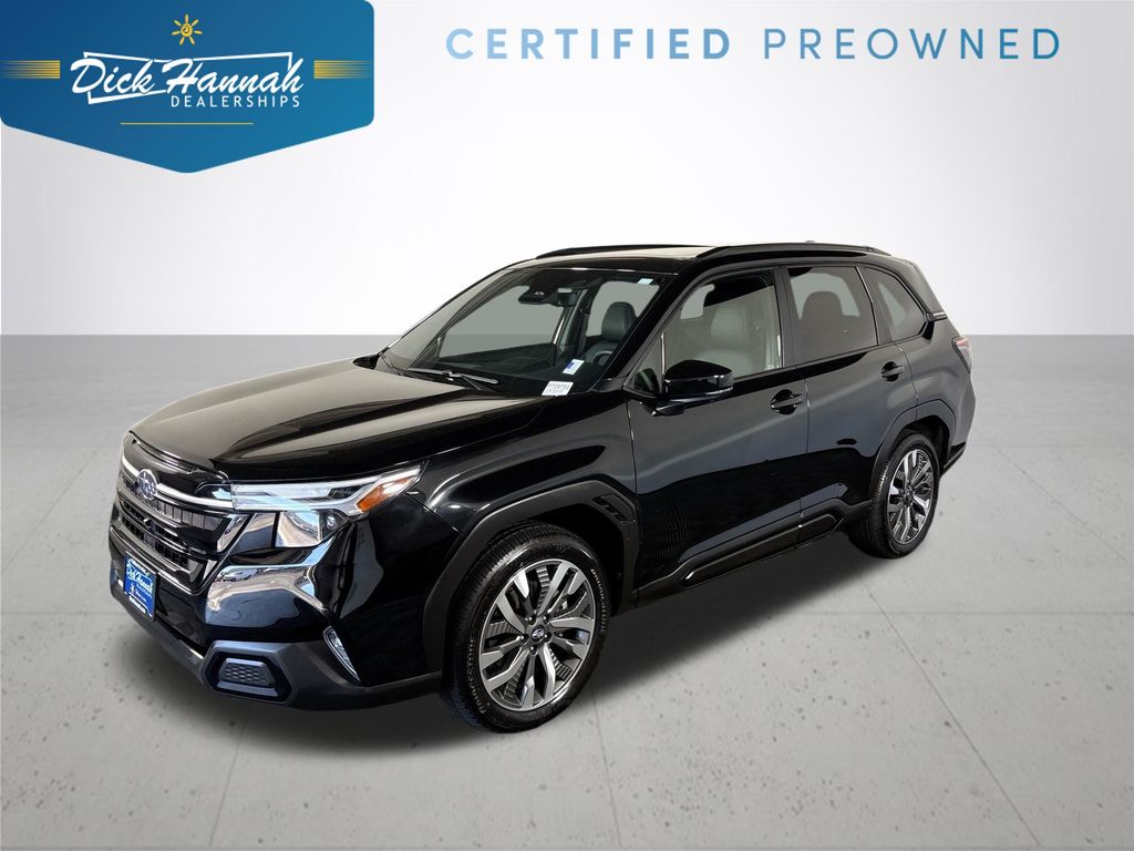 Crystal Black Silica 2025 Subaru Forester Touring Crossover AWD SUV / Crossover All-Wheel Drive Continuously Variable Transmission