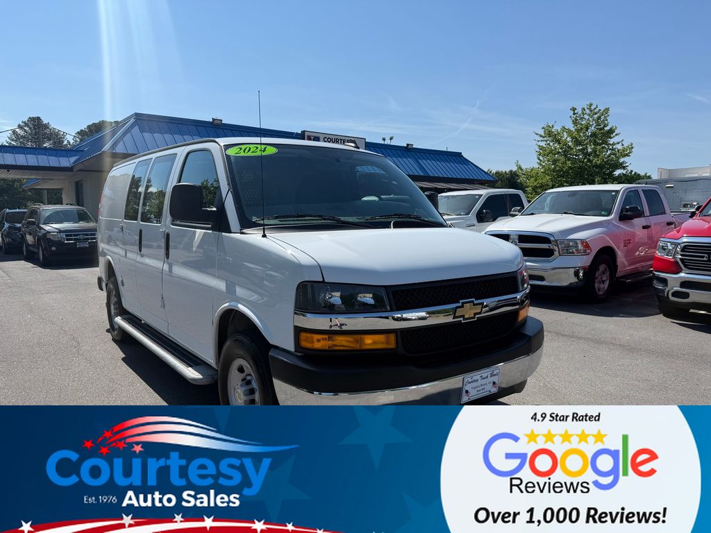 Summit White 2024 Chevrolet Express Cargo Van Rear-Wheel Drive 8-Speed Automatic Overdrive