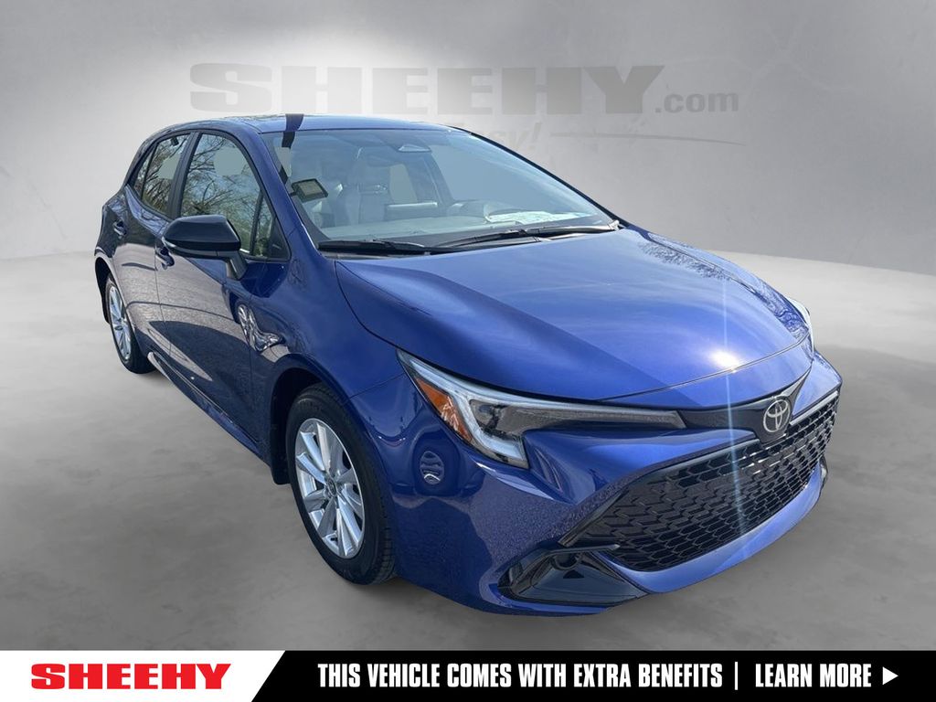 Blue Crush Metallic/Midnight Black Metallic 2026 Toyota Corolla Hatchback SE FWD Hatchback Front-Wheel Drive Continuously Variable Transmission