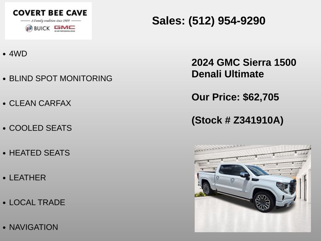 Used Car 2024 Gmc Sierra 1500  Denali Ultimate For Sale Under $70,000 In Austin, Texas