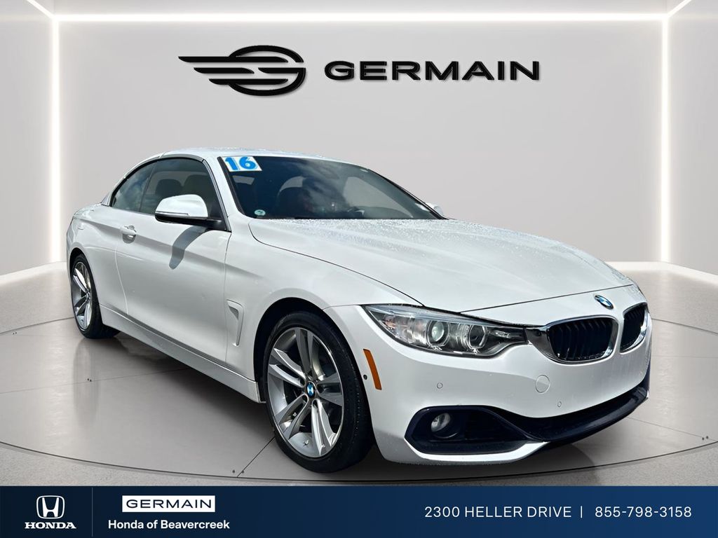 White Metallic 2016 BMW 4 Series Convertible Rear-Wheel Drive 8-Speed Automatic
