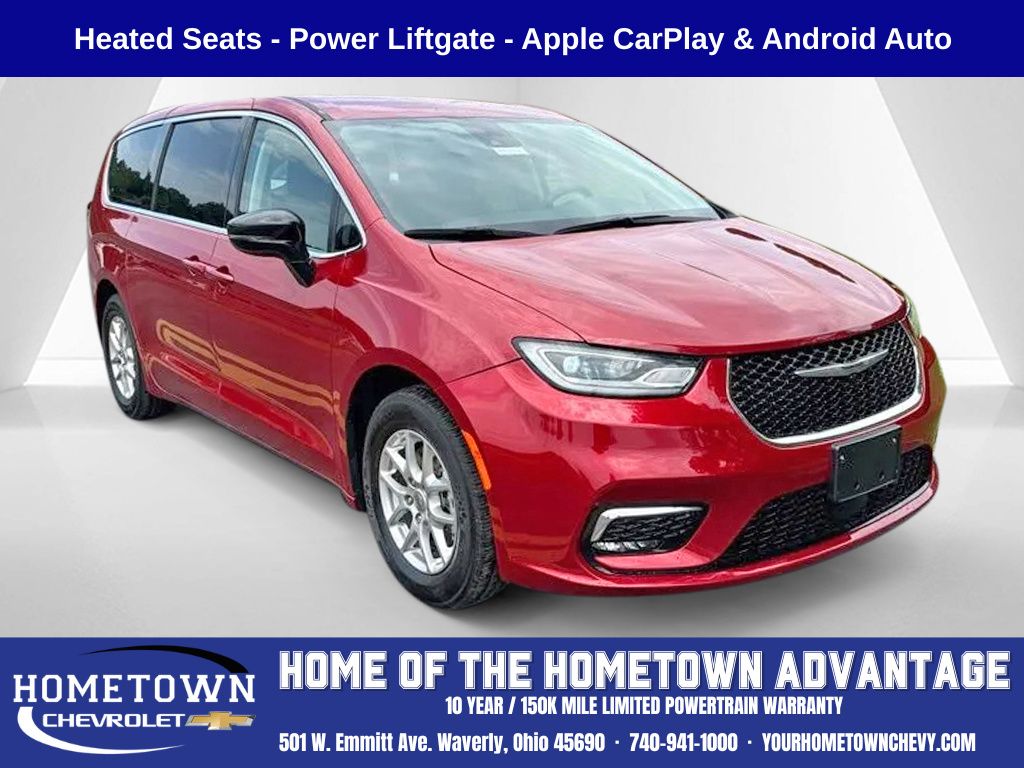 Red Hot Pearlcoat 2024 Chrysler Pacifica Minivan Front-Wheel Drive 9-Speed Automatic