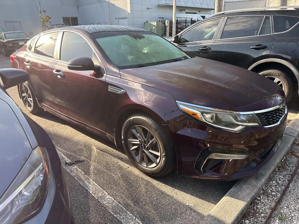 Red (Sangria) 2020 Kia Optima LX FWD Sedan Front-Wheel Drive 6-Speed Automatic