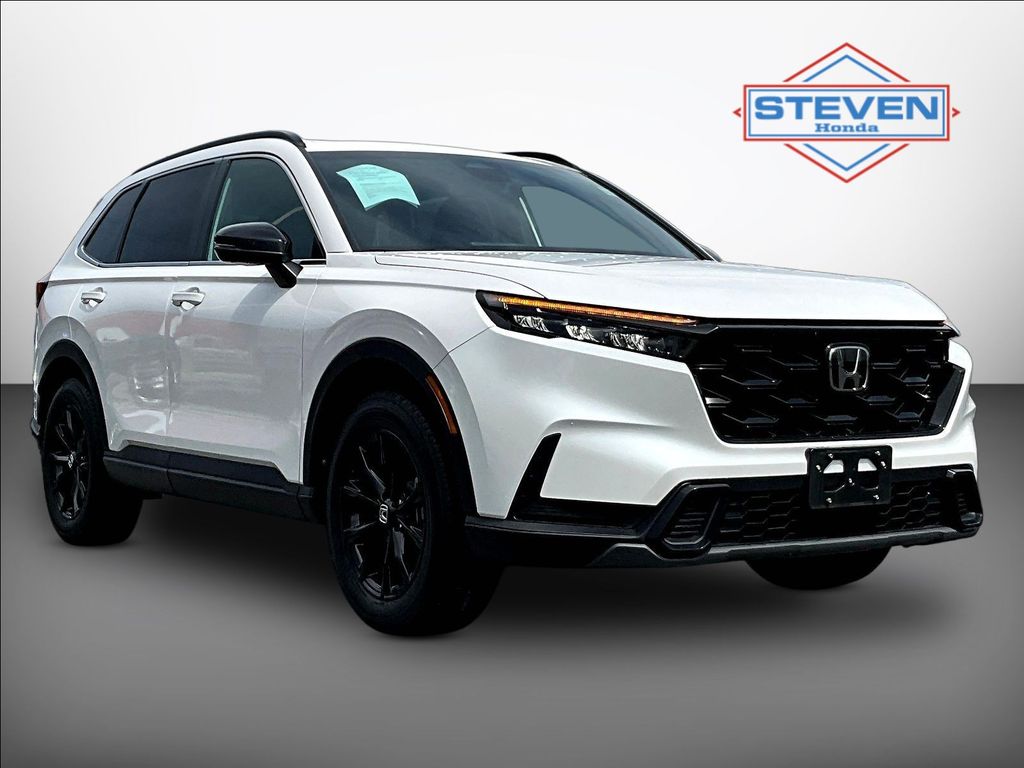 Platinum White Pearl 2024 Honda CR-V Hybrid SUV / Crossover All-Wheel Drive Continuously Variable Transmission