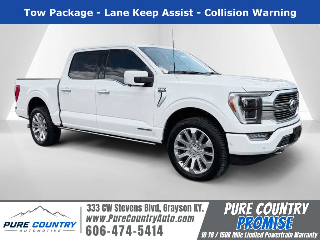 White 2023 Ford F-150 Pickup Truck Four-Wheel Drive Automatic