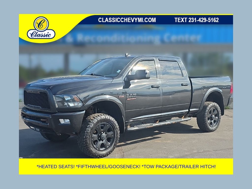 Brilliant Black Crystal Pearlcoat 2017 RAM 2500 Pickup Truck Four-Wheel Drive 6-Speed Automatic