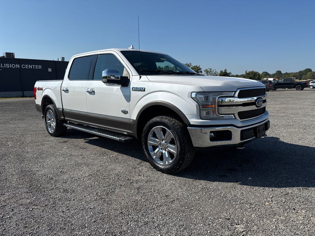 White Platinum Metallic Tri-Coat 2019 Ford F-150 Pickup Truck Four-Wheel Drive Automatic