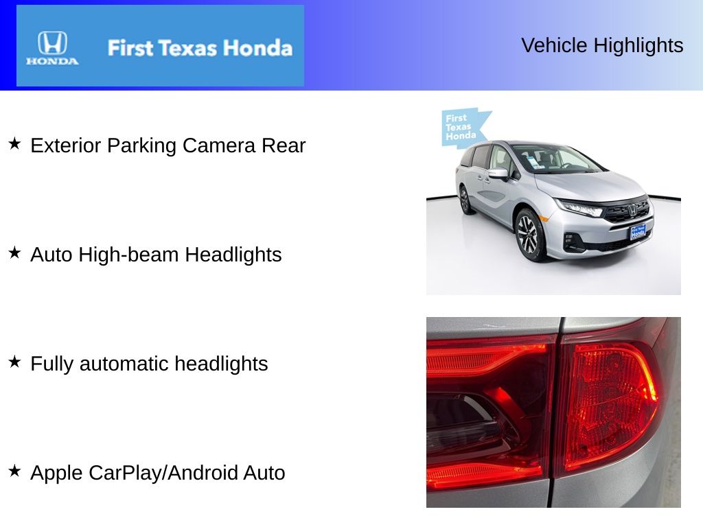 Used Car 2025 Honda Odyssey  Ex-l For Sale Under $40,000 In Austin, Texas