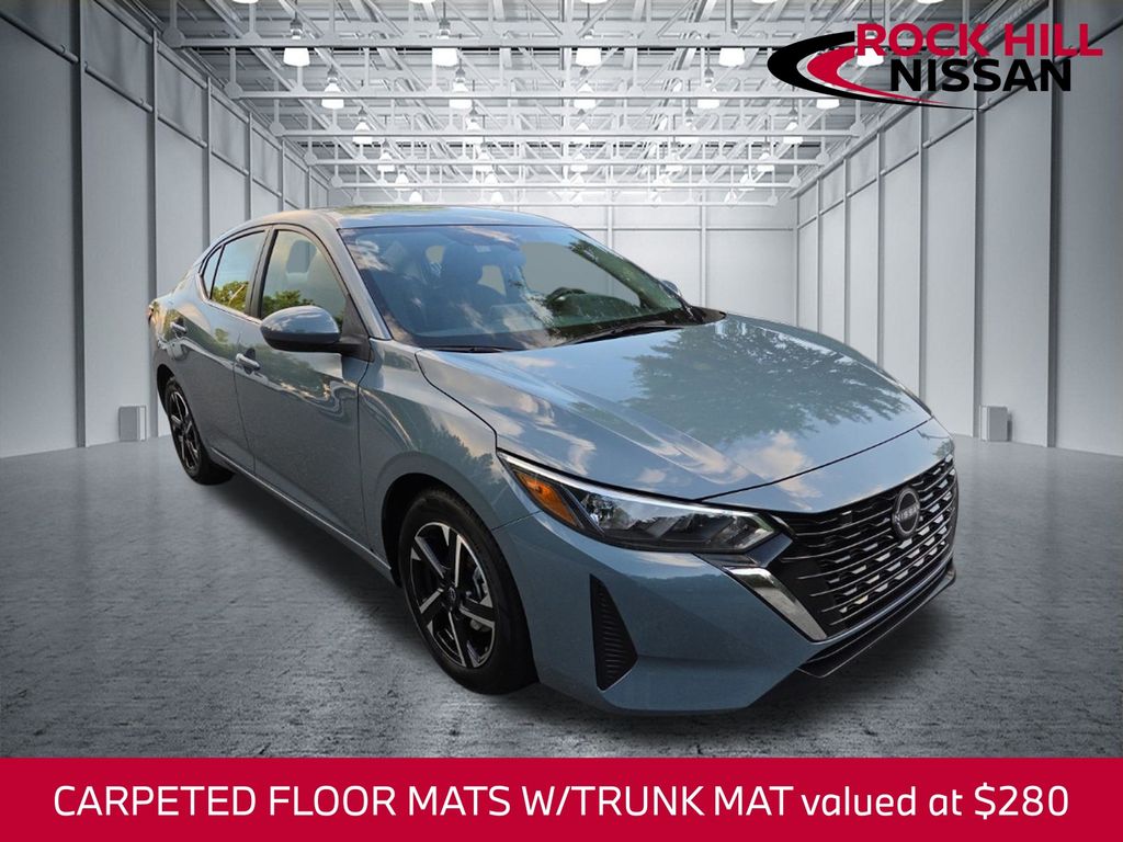 Atlantic Gray Metallic 2024 Nissan Sentra Sedan Front-Wheel Drive Continuously Variable Transmission