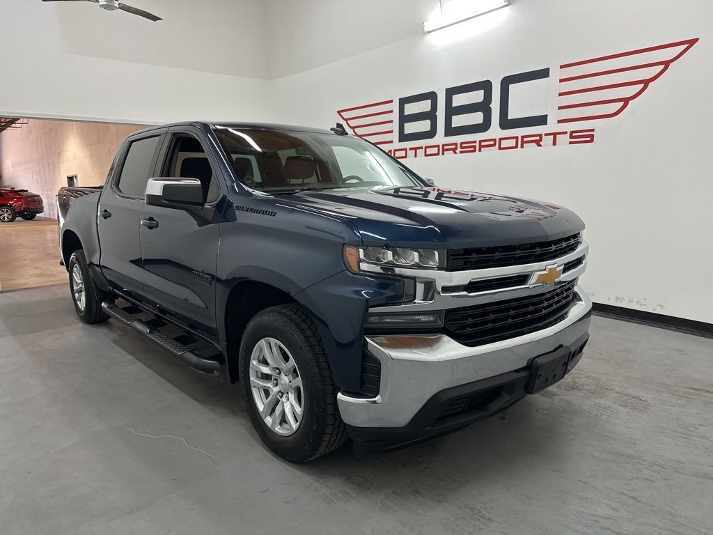 Northsky Blue Metallic 2021 Chevrolet Silverado 1500 LT Crew Cab RWD Pickup Truck 4X2 8-Speed Automatic