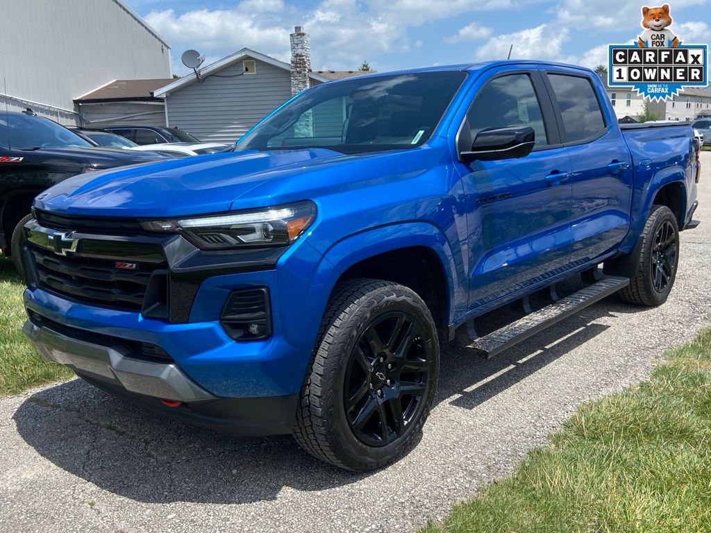 Glacier Blue Metallic 2024 Chevrolet Colorado Pickup Truck Four-Wheel Drive 8-Speed Automatic