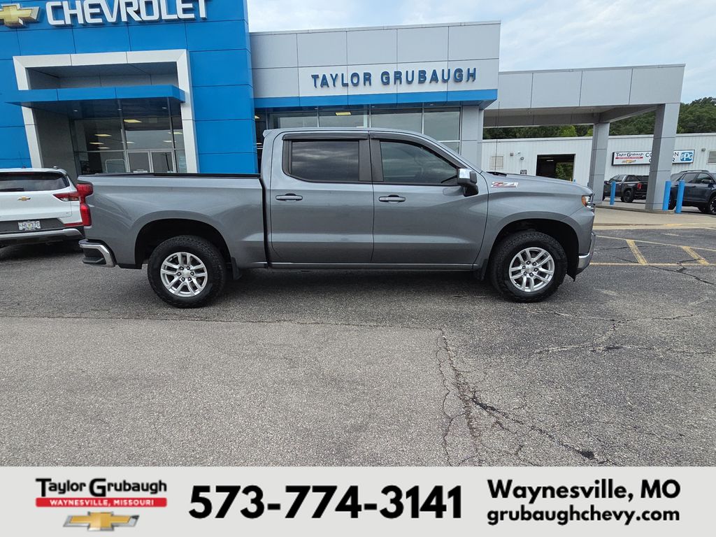 Gray (Satin Steel Metallic) 2021 Chevrolet Silverado 1500 Pickup Truck Four-Wheel Drive 8-Speed Automatic