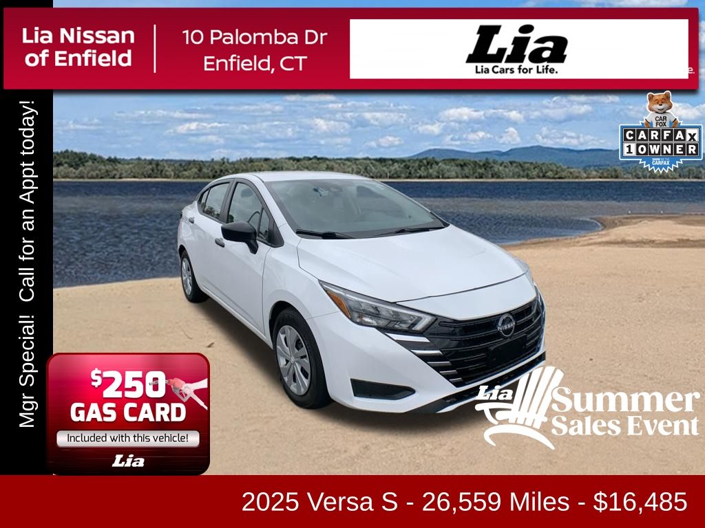  2025 Nissan Versa S FWD   