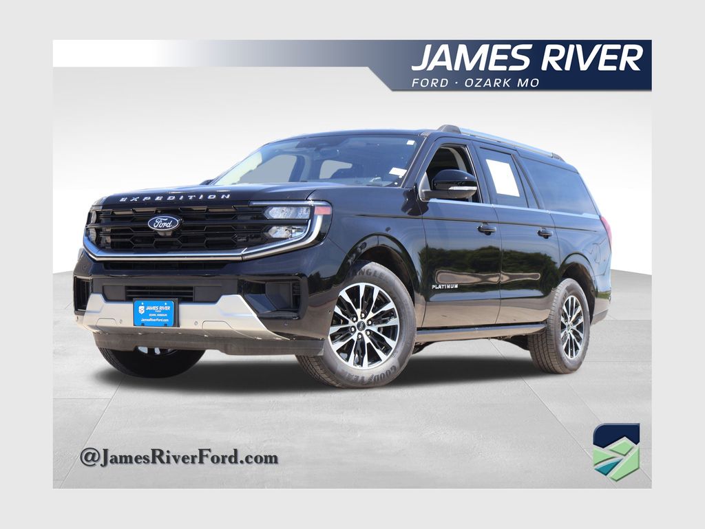 Black Metallic 2025 Ford Expedition MAX Platinum 4WD SUV / Crossover Four-Wheel Drive Automatic