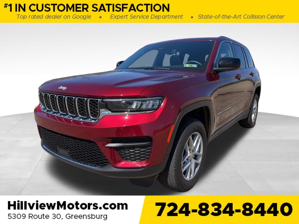 Velvet Red Pearlcoat 2024 Jeep Grand Cherokee Laredo 4WD SUV / Crossover Four-Wheel Drive 8-Speed Automatic
