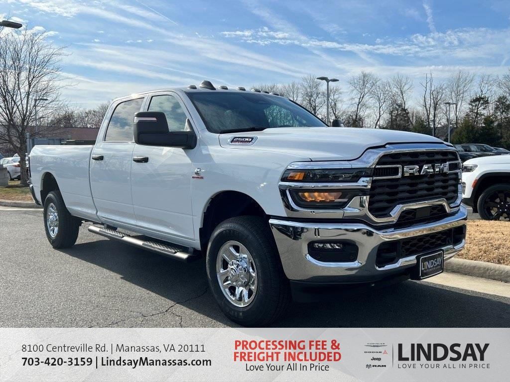 Bright White Clearcoat 2026 RAM 2500 Tradesman Crew Cab LB 4WD Pickup Truck Four-Wheel Drive 8-Speed Automatic
