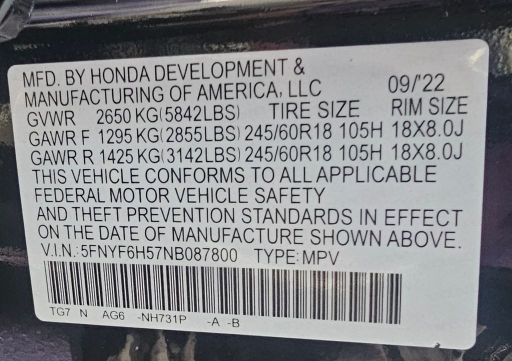 2022 Honda Pilot AWD EX-L