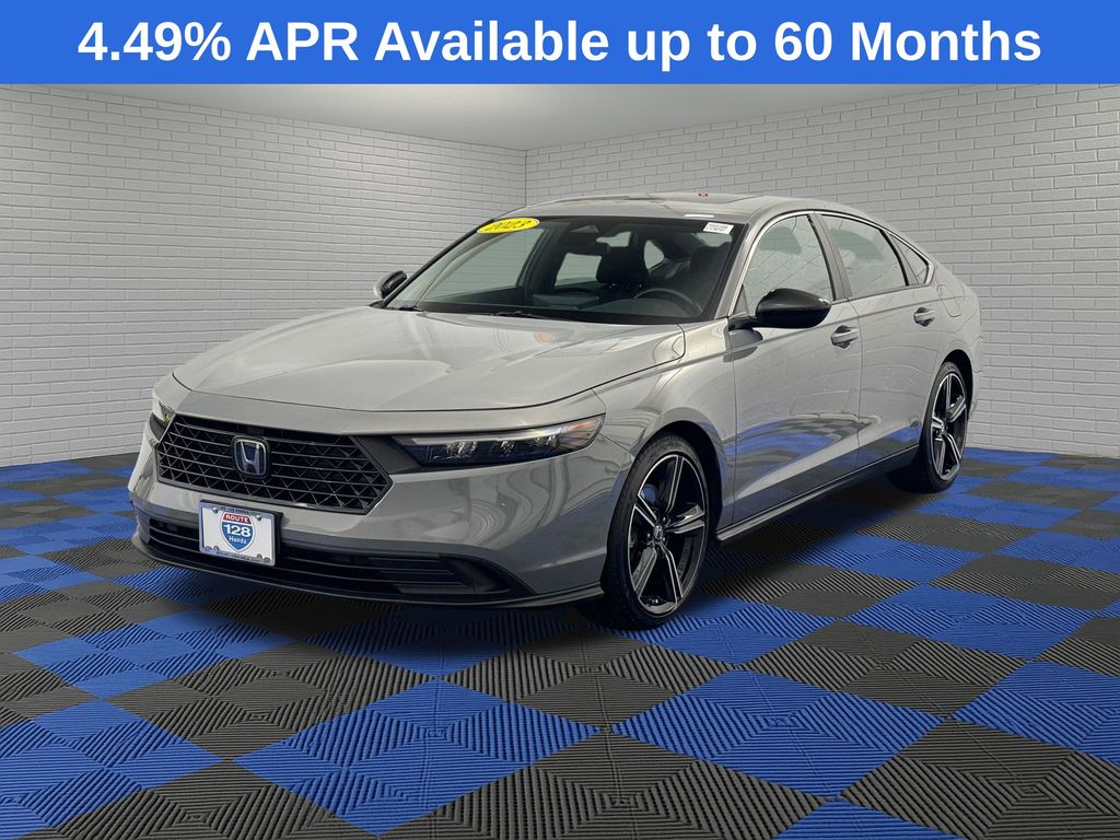 Urban Gray Pearl 2023 Honda Accord Hybrid Sedan Front-Wheel Drive Continuously Variable Transmission